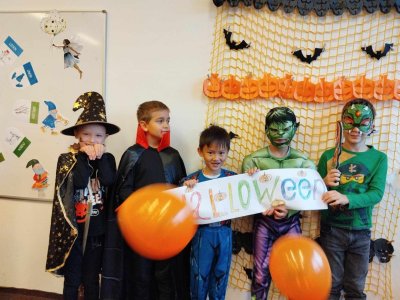 Halloweenská oslava 2. B